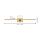 Wren 28" Modern Minimalist Swivel Integrated Dimmable LED Rechargeable Picture Light with Touch Sensor