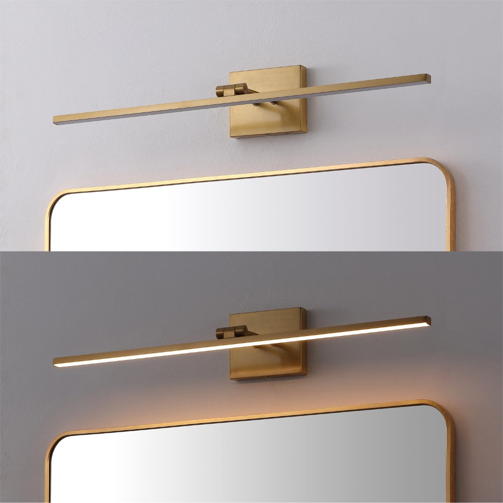 Wren 28" Modern Minimalist Swivel Integrated Dimmable LED Rechargeable Picture Light with Touch Sensor