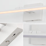 Wren 28" Modern Minimalist Swivel Integrated Dimmable LED Rechargeable Picture Light with Touch Sensor