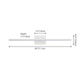 Wren 28" Modern Minimalist Swivel Integrated Dimmable LED Rechargeable Picture Light with Touch Sensor