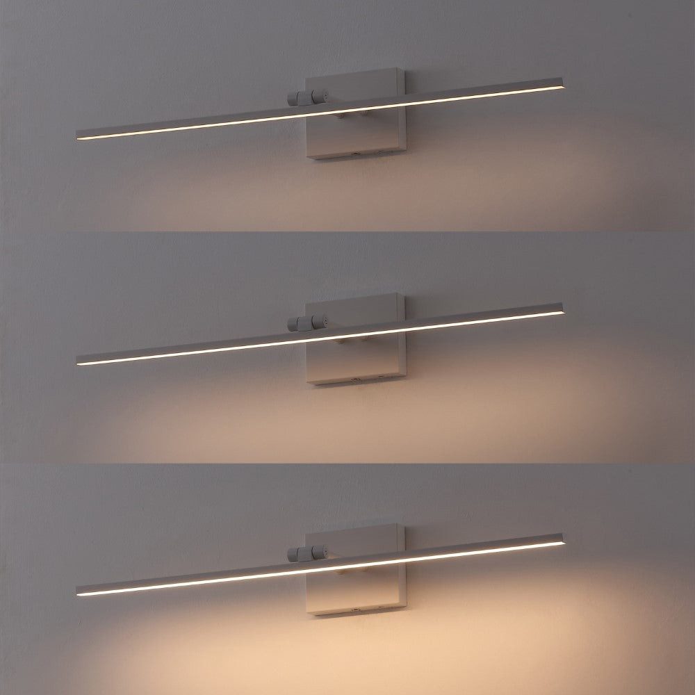 Wren 28" Modern Minimalist Swivel Integrated Dimmable LED Rechargeable Picture Light with Touch Sensor