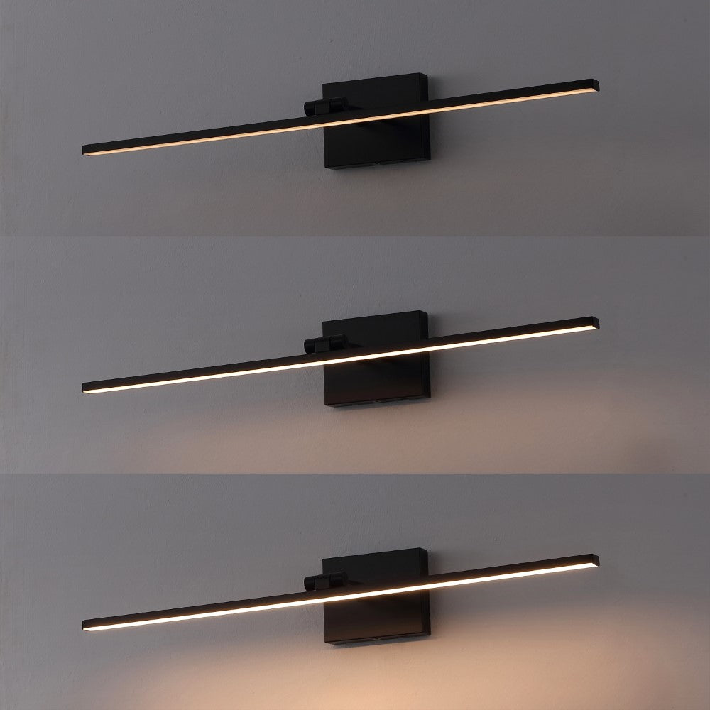 Wren 28" Modern Minimalist Swivel Integrated Dimmable LED Rechargeable Picture Light with Touch Sensor