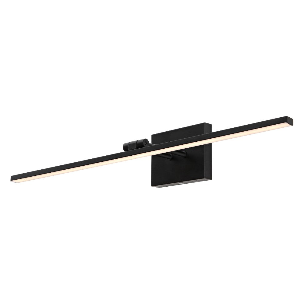 Wren 28" Modern Minimalist Swivel Integrated Dimmable LED Rechargeable Picture Light with Touch Sensor