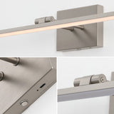 Wren 28" Modern Minimalist Swivel Integrated Dimmable LED Rechargeable Picture Light with Touch Sensor