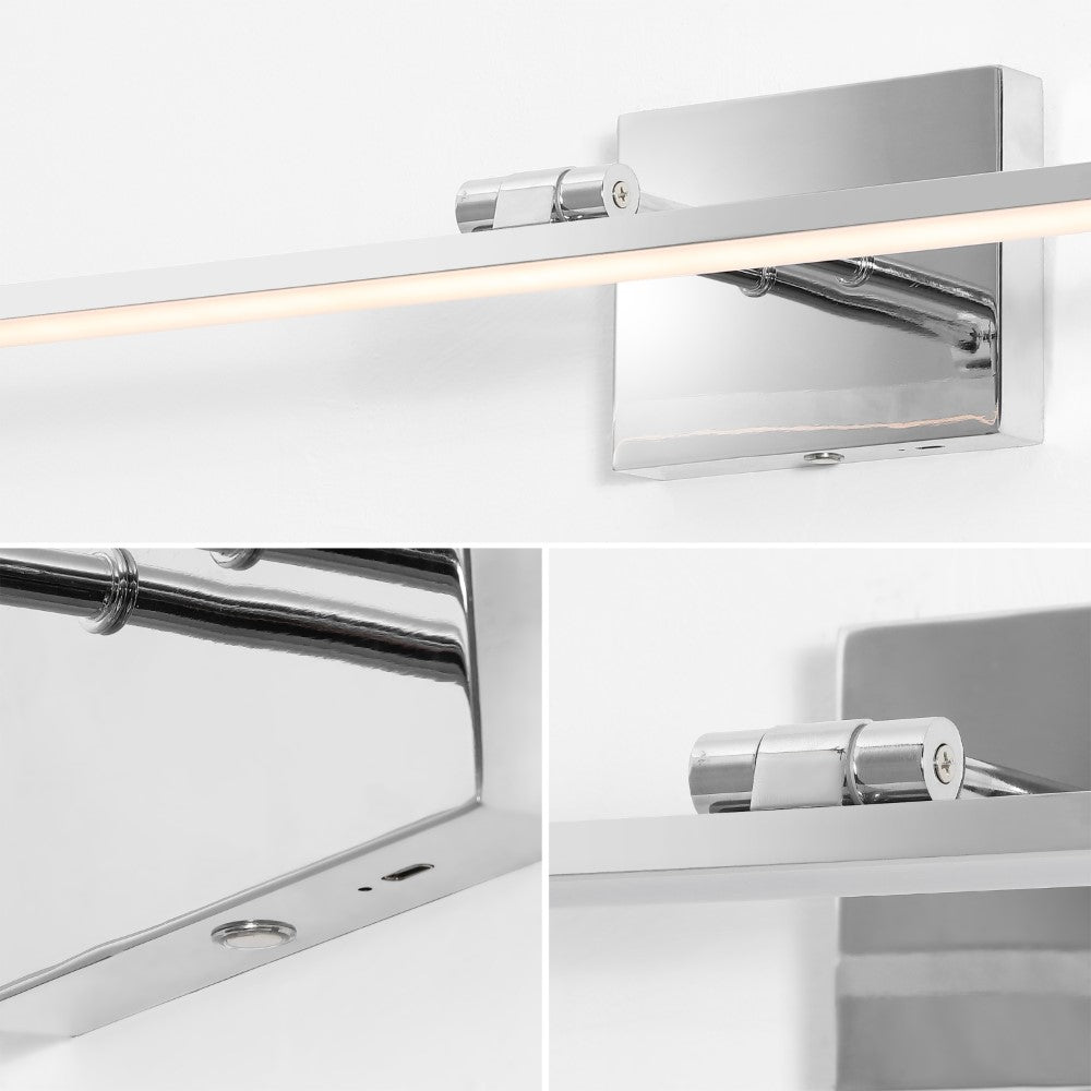 Wren 28" Modern Minimalist Swivel Integrated Dimmable LED Rechargeable Picture Light with Touch Sensor
