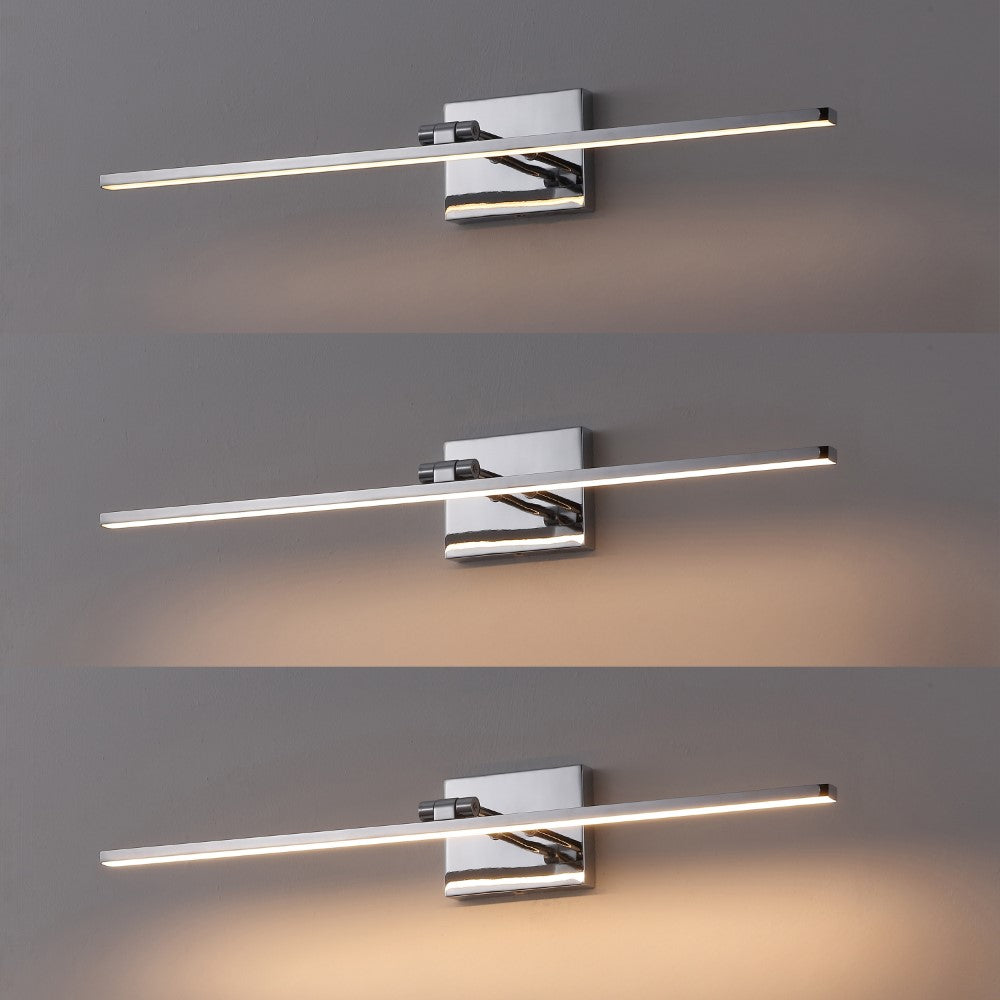 Wren 28" Modern Minimalist Swivel Integrated Dimmable LED Rechargeable Picture Light with Touch Sensor
