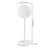 Verna 17.5" Modern Minimalist Indoor/Outdoor Metal Globe Rechargeable/Cordless Dimmable Integrated LED Table Lamp with Touch Sensor Set 2