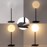Verna 17.5" Modern Minimalist Indoor/Outdoor Metal Globe Rechargeable/Cordless Dimmable Integrated LED Table Lamp with Touch Sensor Set 2