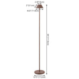 Gram 44" Modern Minimalist Indoor/Outdoor Iron Pleated Shade Rechargeable/Cordless Dimmable Integrated LED Floor Lamp