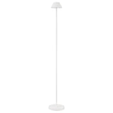 Gram 44" Modern Minimalist Indoor/Outdoor Iron Pleated Shade Rechargeable/Cordless Dimmable Integrated LED Floor Lamp