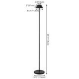 Gram 44" Modern Minimalist Indoor/Outdoor Iron Pleated Shade Rechargeable/Cordless Dimmable Integrated LED Floor Lamp