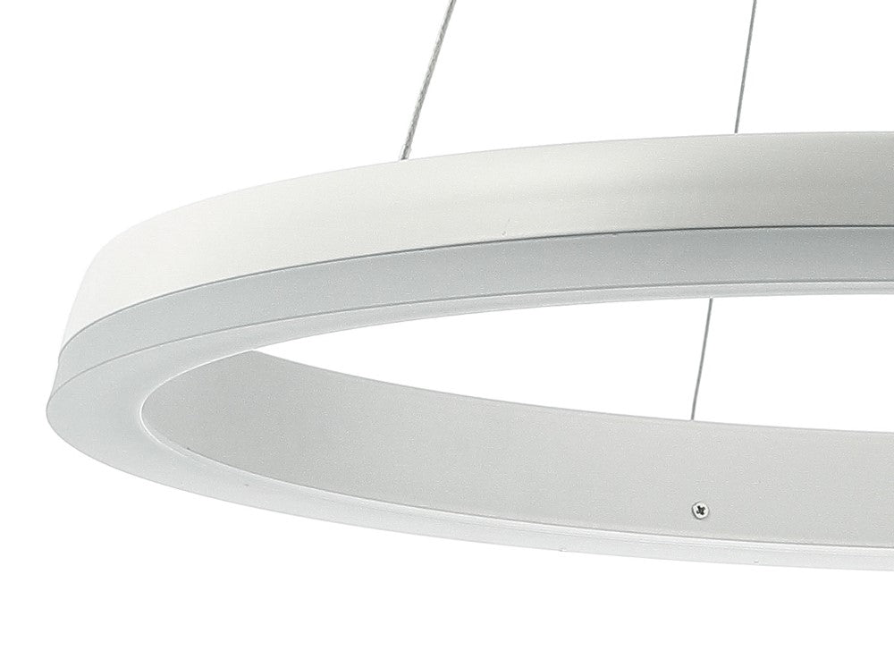 Tina Modern Contemporary Aluminum Integrated LED Hoop Pendant