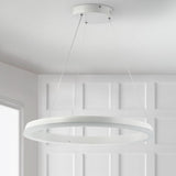 Tina Modern Contemporary Aluminum Integrated LED Hoop Pendant