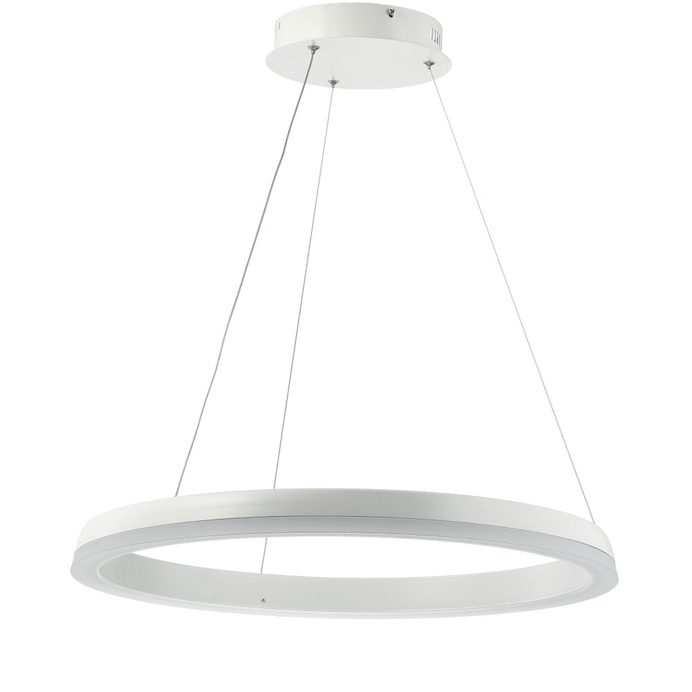 Tina Modern Contemporary Aluminum Integrated LED Hoop Pendant
