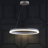Tina Modern Contemporary Aluminum Integrated LED Hoop Pendant