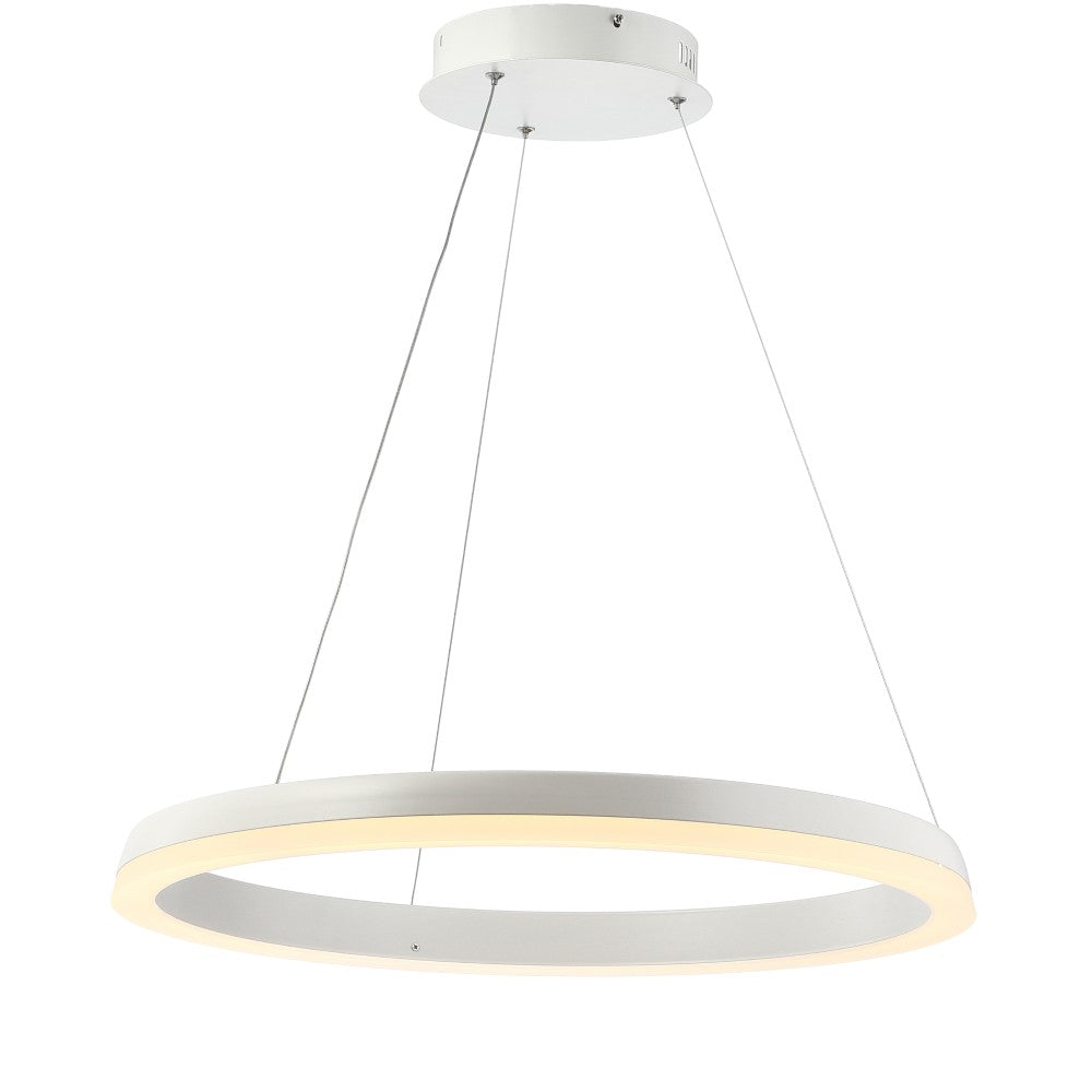 Tina Modern Contemporary Aluminum Integrated LED Hoop Pendant