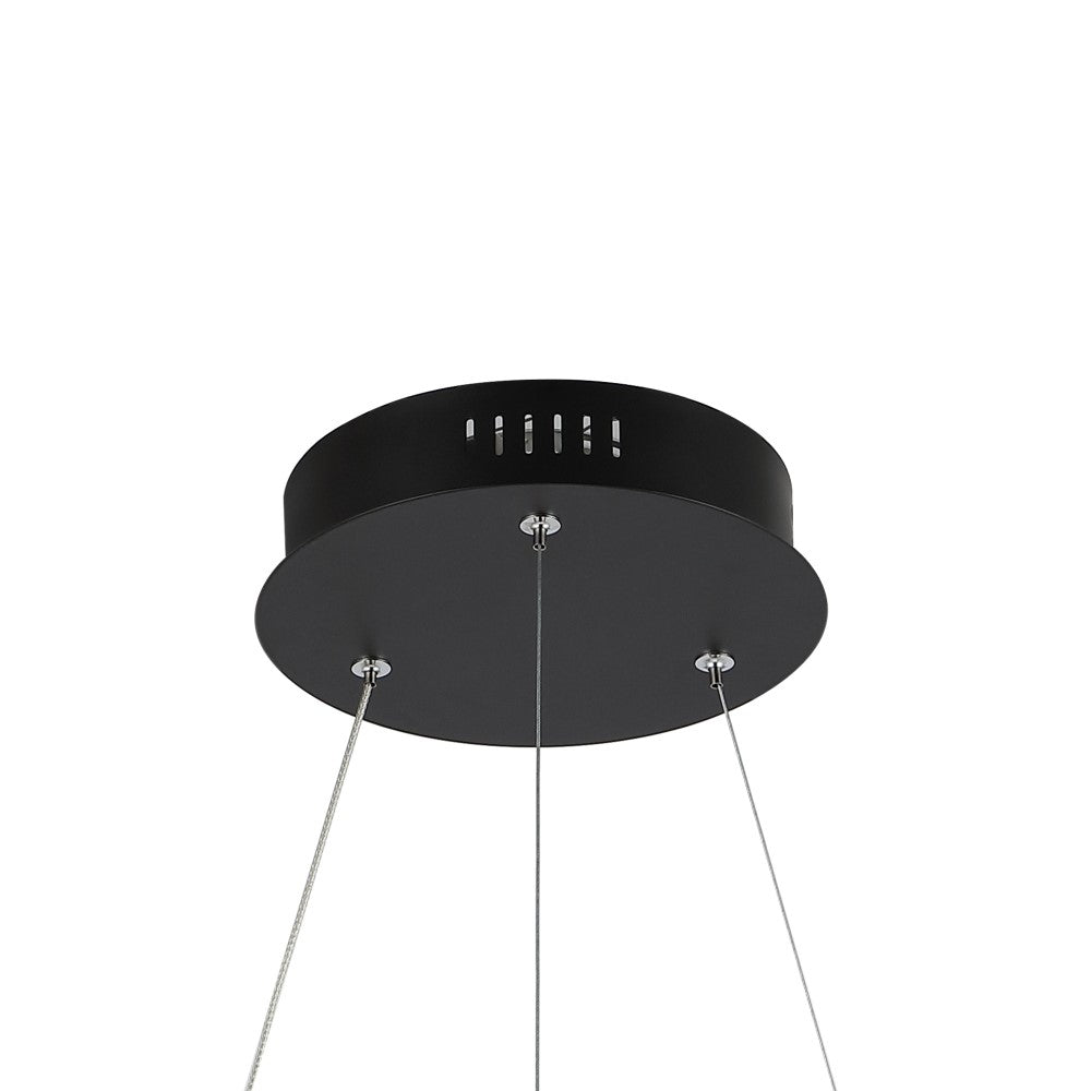 Tina Modern Contemporary Aluminum Integrated LED Hoop Pendant