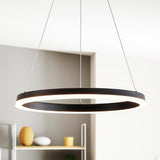 Tina Modern Contemporary Aluminum Integrated LED Hoop Pendant