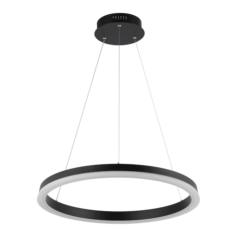 Tina Modern Contemporary Aluminum Integrated LED Hoop Pendant