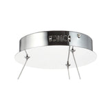 Ryan 24.7" Round Integrated LED Crystal/Metal Pendant
