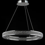 Ryan 24.7" Round Integrated LED Crystal/Metal Pendant