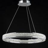 Ryan 24.7" Round Integrated LED Crystal/Metal Pendant
