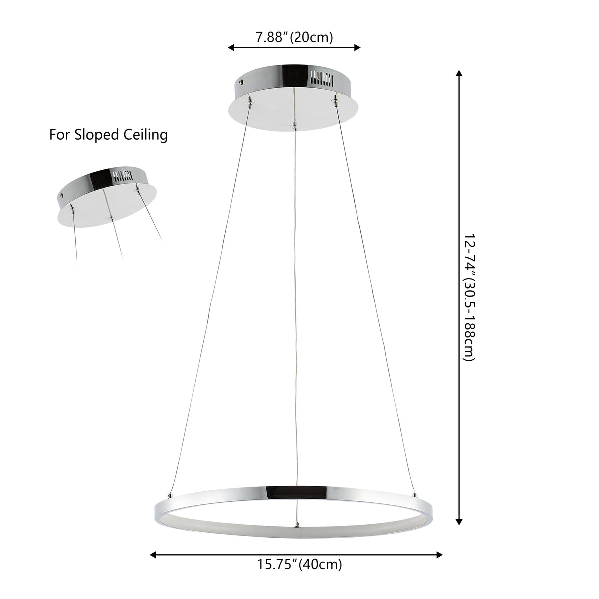 Mary Modern Contemporary Iron Integrated LED Pendant