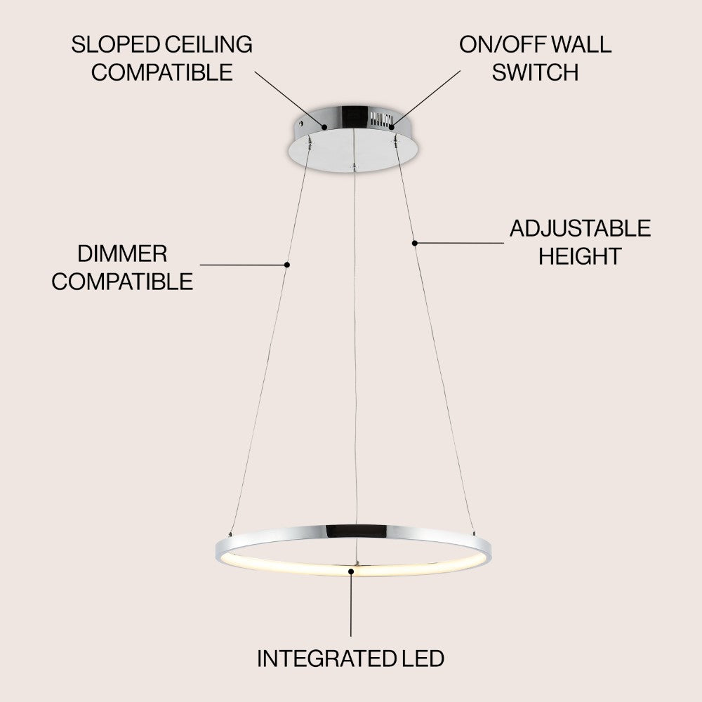 Mary Modern Contemporary Iron Integrated LED Pendant