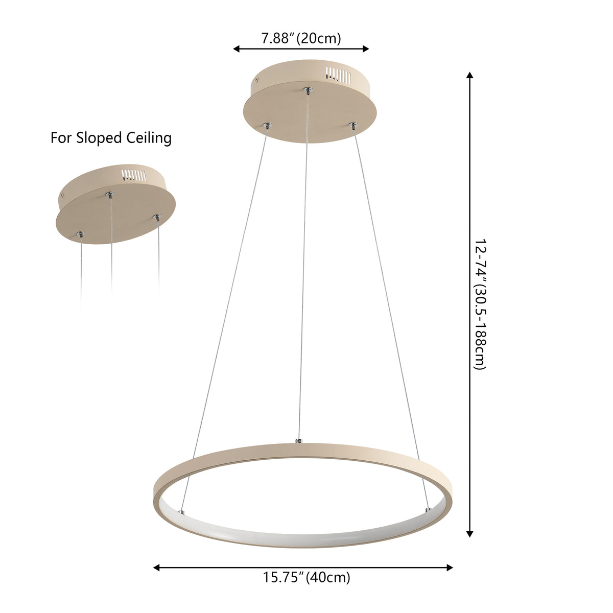 Mary Modern Contemporary Iron Integrated LED Pendant