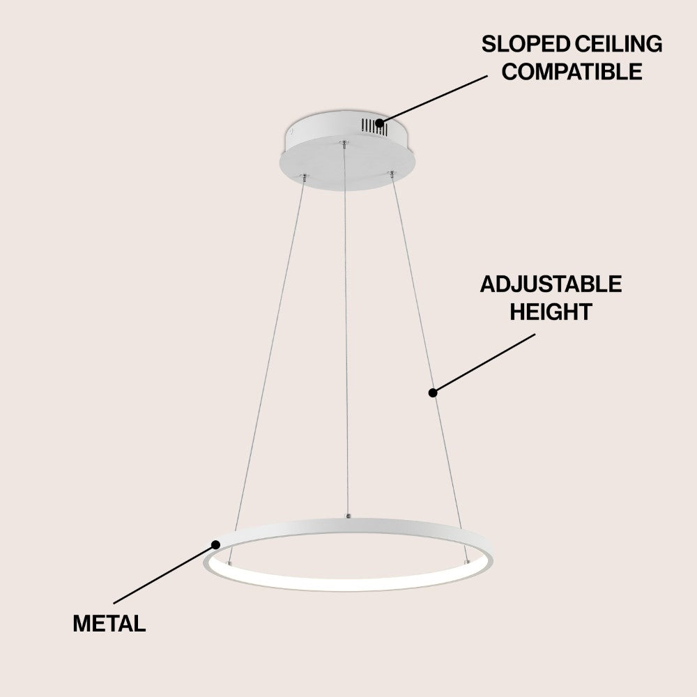 Mary Modern Contemporary Iron Integrated LED Pendant