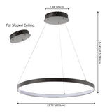 Mary Modern Contemporary Iron Integrated LED Pendant
