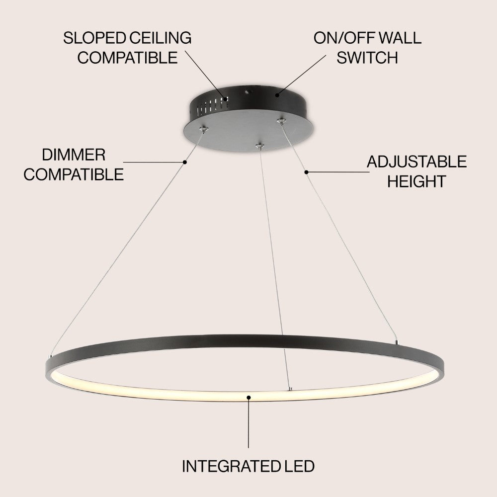 Mary Modern Contemporary Iron Integrated LED Pendant