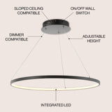 Mary Modern Contemporary Iron Integrated LED Pendant