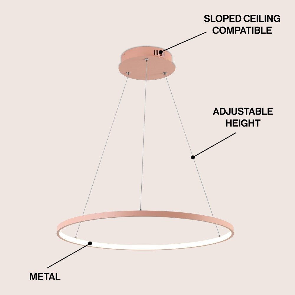 Mary Modern Contemporary Iron Integrated LED Pendant