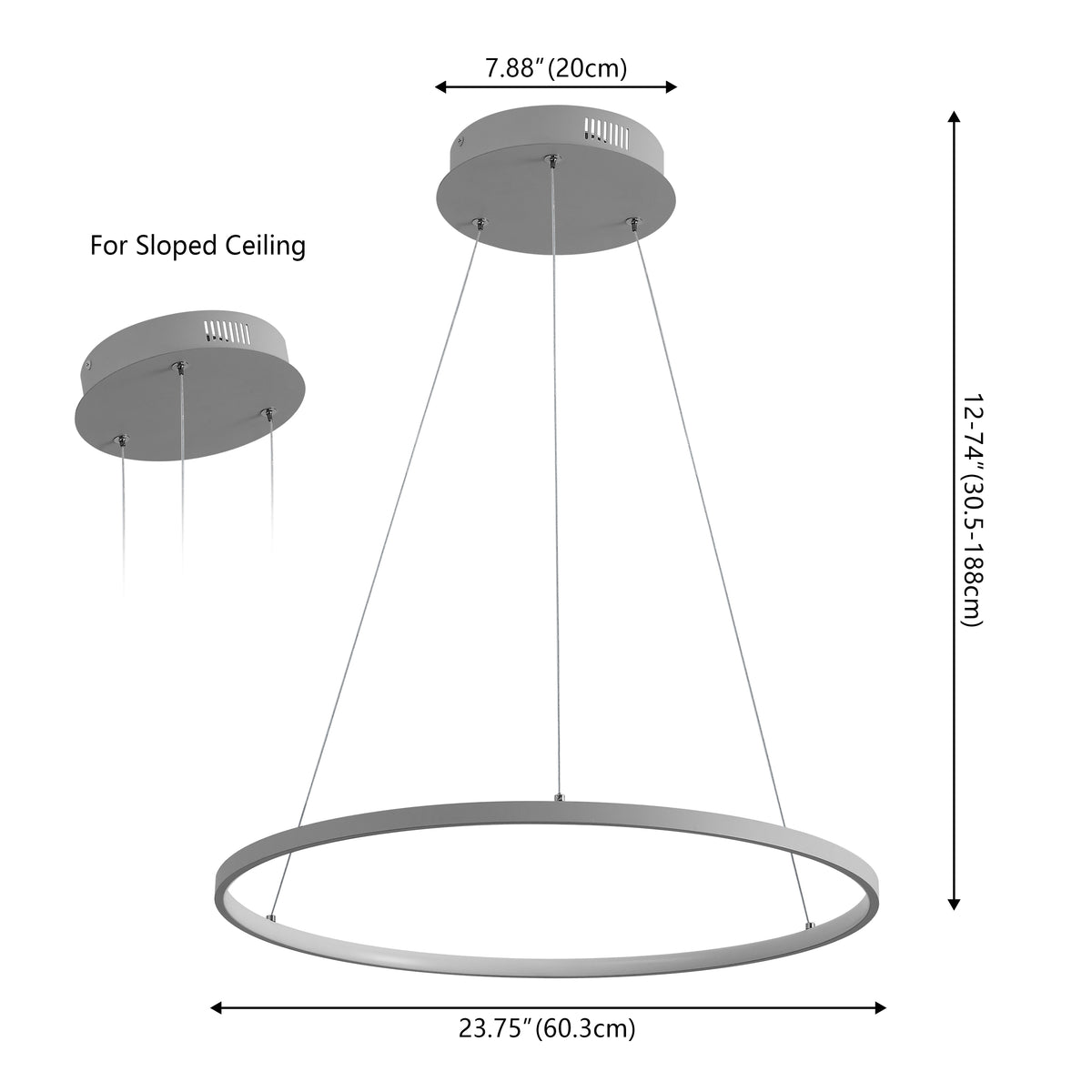 Mary Modern Contemporary Iron Integrated LED Pendant