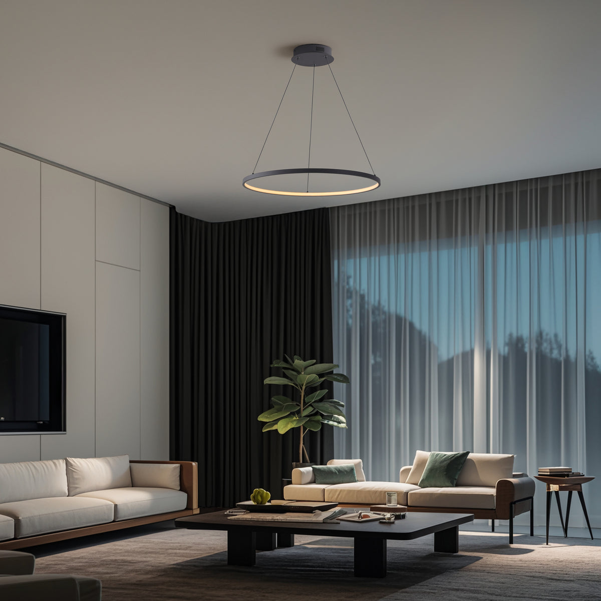 Mary Modern Contemporary Iron Integrated LED Pendant