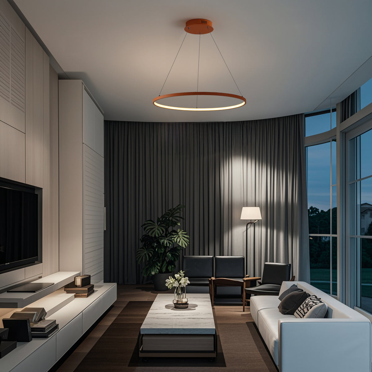 Mary Modern Contemporary Iron Integrated LED Pendant