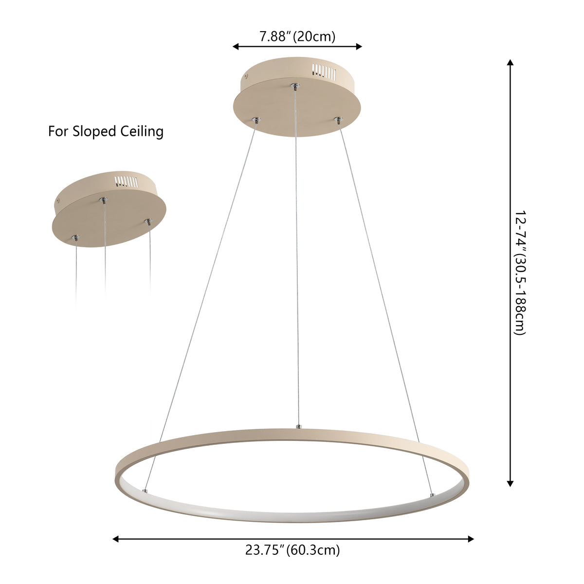 Mary Modern Contemporary Iron Integrated LED Pendant