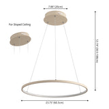 Mary Modern Contemporary Iron Integrated LED Pendant