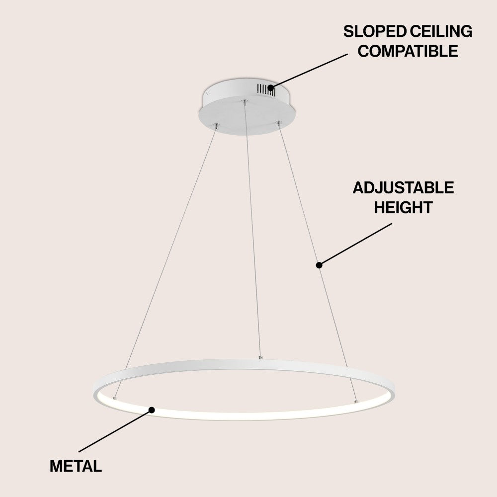 Mary Modern Contemporary Iron Integrated LED Pendant