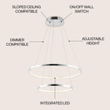 Mary Modern Contemporary Iron Integrated LED Pendant