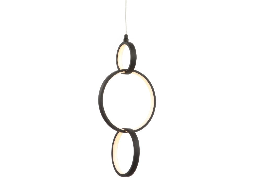 Yangtze 7.75" Adjustable Integrated LED Metal Ring Pendant