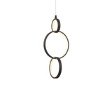 Yangtze 7.75" Adjustable Integrated LED Metal Ring Pendant