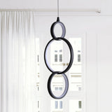 Yangtze 7.75" Adjustable Integrated LED Metal Ring Pendant