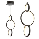Yangtze 7.75" Adjustable Integrated LED Metal Ring Pendant