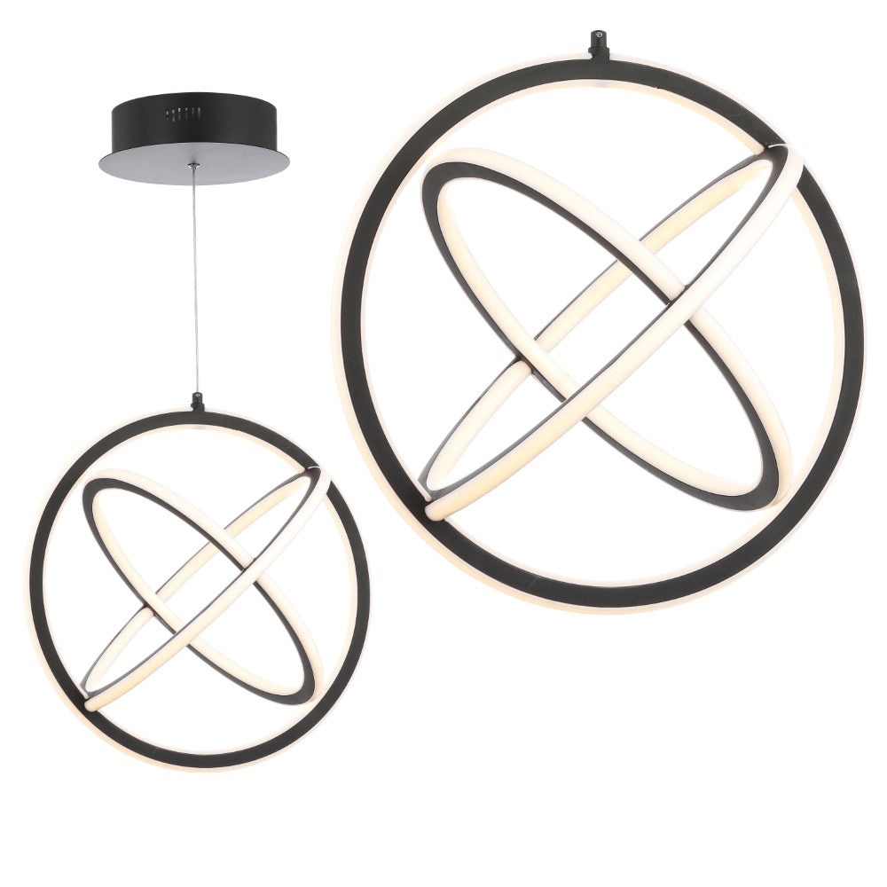 Arkansas 16.5" Adjustable Integrated LED Metal Pendant