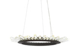 Meuse 24" Adjustable Integrated LED Modern Crystal Pendant