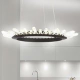 Meuse 24" Adjustable Integrated LED Modern Crystal Pendant