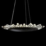 Meuse 24" Adjustable Integrated LED Modern Crystal Pendant