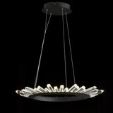 Meuse 24" Adjustable Integrated LED Modern Crystal Pendant